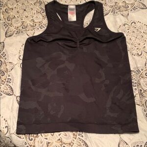 Gymshark Black Sleeveless Tank Top Athletic Style